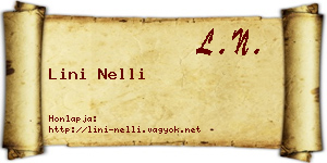 Lini Nelli névjegykártya
